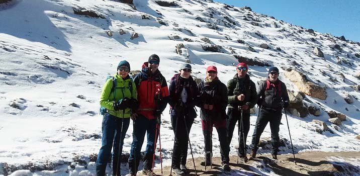 Autumn season trekking in himalayas